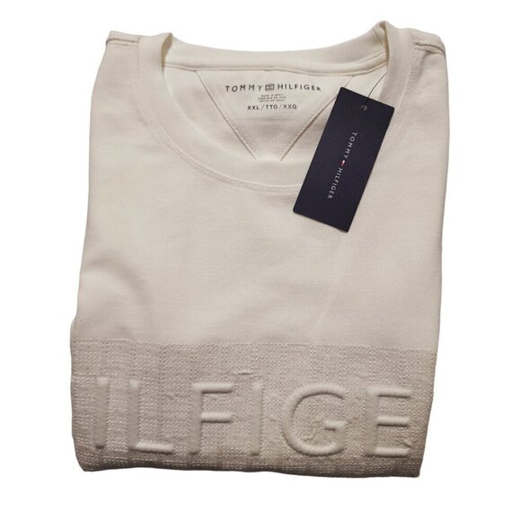 Tommy‎ Hilfiger Men's T-Shirt Mesh Cotton Short Sleeve Embroidery Logo 2XL - Picture 10 of 10